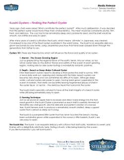 PDF - Kusshi Oyster