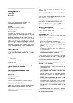 Advisory Body Evaluation (ICOMOS)