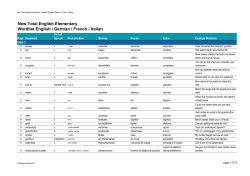 English-German-Italian-French Wordlist
