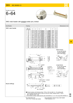 08 43 SEK IEC 60 603-13 SMC male header with