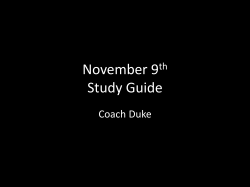 November 9th Study Guide - Maddox Middle School 6th Grade