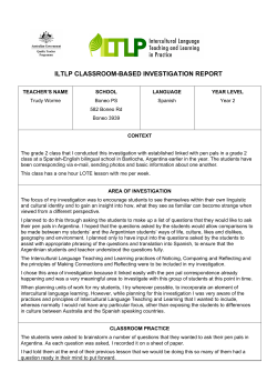 Spanish Year 2 investigation