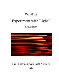 Experiment with Light