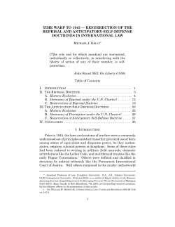 time warp to 1945 — resurrection of the reprisal and anticipatory self