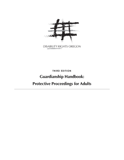 Guardianship Handbook - Disability Rights Oregon