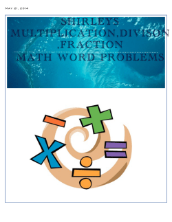 shirleys multiplication,divison ,fraction math word problems