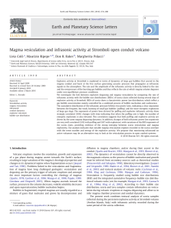 Magma vesiculation and infrasonic activity at Stromboli
