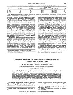 Competitive Dehydration and Deamination of a