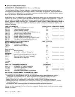Sustainable Development - College of Menominee Nation