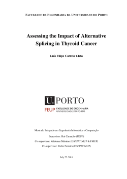 Assessing the Impact of Alternative Splicing in Thyroid Cancer