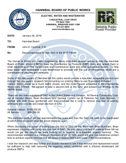 GAC Memo - Hannibal Board of Public Works