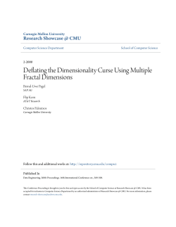 Deflating the Dimensionality Curse Using Multiple Fractal Dimensions