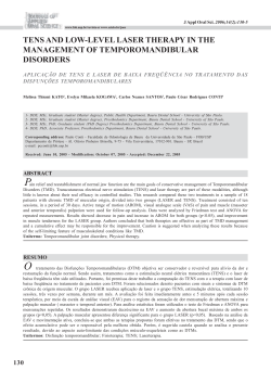 TENS and Low Level Laser Therapy