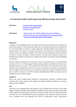 Can electronic health records improve the efficiency of large clinical