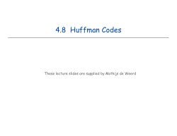 4.8 Huffman Codes - Cs.princeton.edu