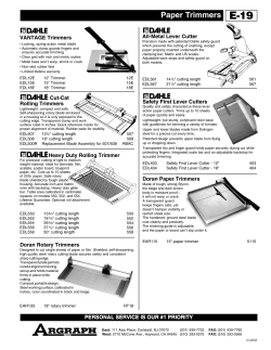 Paper Trimmers