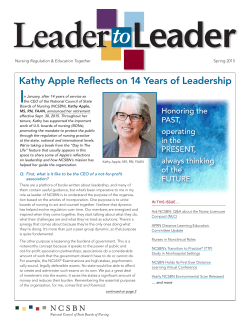 Leader To Leader Spring 2015