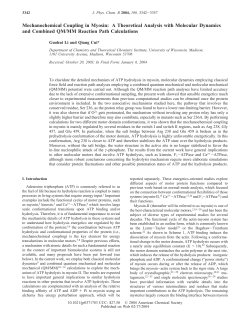 Mechanochemical Coupling in Myosin