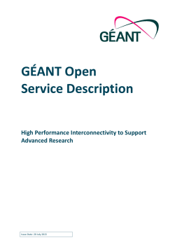 GEANT Open Service Description London Jul 2915