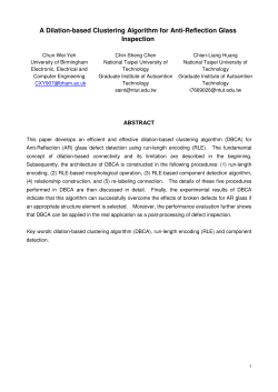 A Dilation-based Clustering Algorithm for Anti