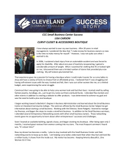 CCC Small Business Center Success LISA CARSON CURVY