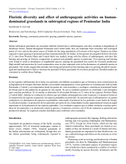 Floristic diversity and effect of anthropogenic activities on human