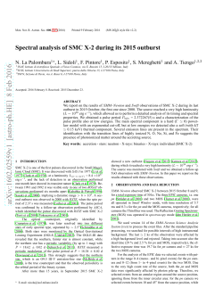 Spectral analysis of SMC X-2 during its 2015 outburst
