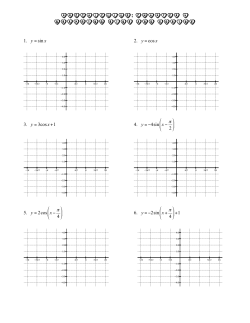 Precalculus: Chapter 4 Graphing Sine and Cosine