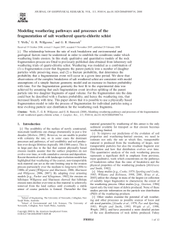 Modeling weathering pathways and processes of the fragmentation
