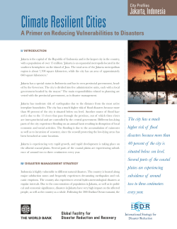 Climate Resilient Cities