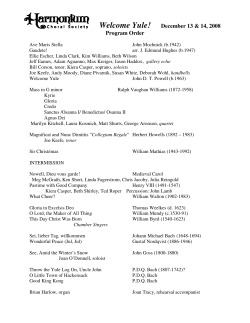 Yule! - Harmonium Choral Society