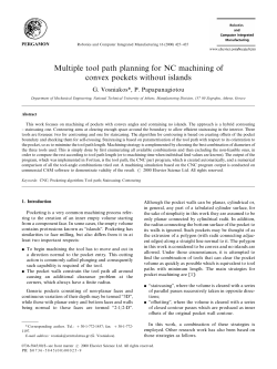 Multiple tool path planning for NC machining of convex pockets