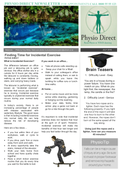 Physio Direct July 16