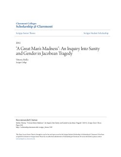 A Great Man`s Madness - Scholarship @ Claremont