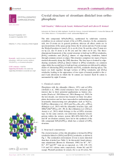 Crystal structure of strontium dinickel iron orthophosphate