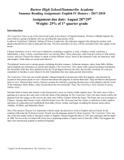 Summer Reading Assignment - Summerlin Academy English