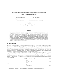 A General Construction of Barycentric Coordinates over Convex