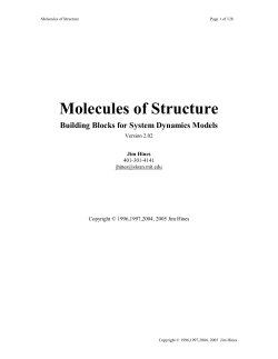 Molecules of Structure - Systems Thinking World