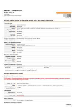 SDS Safety Data Sheet | Resene Lumbersider