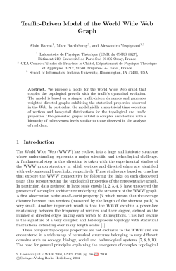 Traffic-Driven Model of the World Wide Web Graph