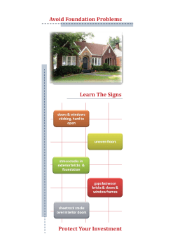 Avoid Foundation Problems