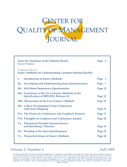 CENTER FOR QUALITY OF MANAGEMENT JOURNAL
