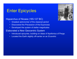 Lecture 14 Copernicus