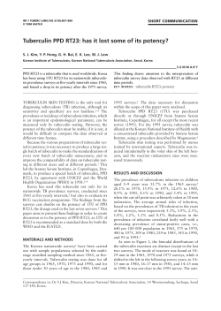 Tuberculin PPD RT23: has it lost some of its