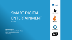 Smart Digital Entertainment, activities and priorities