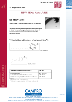 13C Alkylphenols, Part I
