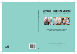 Always read the leaflet