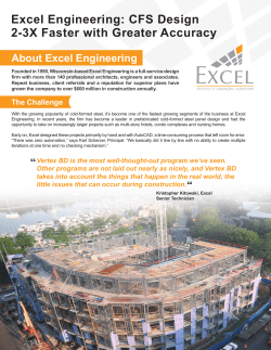 Excel Engineering: CFS Design 2-3X Faster with