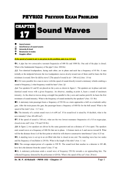 17 Sound Waves - KFUPM Faculty List