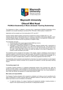 New funding opportunity for postgraduate research at MU Music